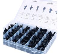 ANCLLO 200 clips de retención tipo empuje para Honda, Toyota, Mazda, Ford y Chrysler con caja de almacenamiento de plástico