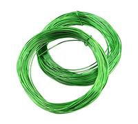 ANCLLO 2pcs X 20M Bonsai Care Tool Tree Training Wire 1.0mm Plant Craft Wire Alambre de Aluminio Tejido Artesanal, para Sujetar Ramas de Bonsai (Cada Rollo 20M, Verde)