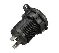 ANCLLO 3 Piezas Toma de Encendedor, Zócalo del Encendedor de Cigarrillos de 12V/24V, Enchufe Mechero Impermeable, Conector Mechero Coche para Motocicleta ATV RV, con Cable de Conexión de 0,6m