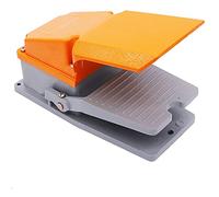 ANCLLO 380 V 15 A Heavy Duty interruptor de pie SPDT NO NC pedal eléctrico momentáneo pedal interruptor con protector de pie caso de aluminio LT-4