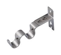 ANCLLO 3pcs Heavy Duty soportes de barra de cortina para barra de 3/4 pulgadas (plata)