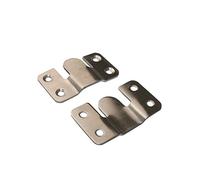 ANCLLO 4 Pares de Soportes de Montaje Empotrado, Soportes para Marcos de Fotos, colgadores de Montaje para cabecero, Gancho para Marco de Fotos Entrelazado