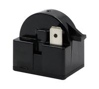 ANCLLO 4 Piezas 1 Pin 15 ohmios relé de Arranque de refrigerador Negro para compresor