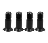 ANCLLO 4 piezas aleación de aluminio bicicleta desviador trasero perno titanio perno Jockey rueda perno piezas bicicleta palanca de cambios guía rodillo perno tornillo Mtb M5 * 14,2 mm-negro