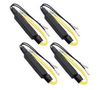 ANCLLO 4PCS 12V 21W LED Resistencia de carga Motocicleta Intermitente Indicador de señal de giro Luz Decodificador Fix Error Accesorios