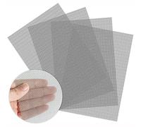 ANCLLO 4Pcs Alambre Tejido De Acero Inoxidable 20 Malla - A4 (30x21cm) Hoja De Malla Metálica 1 Mm Agujero Ideal Para Ventanas Filtro De Puerta Ventilación De Aire - Duro y resistente al calor