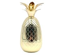 ANCLLO 500 ml/17oz piña forma creativa personalizada cóctel vidrio acero inoxidable taza para hacer un cóctel, puro de la cerveza de la cerveza de la taza de café de la taza de cristal