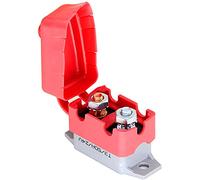 ANCLLO 50A Disyuntores de reinicio automático 12V / 24V DC Disyuntores de parada corta con tapa y tornillos para coche, camión, RV, buse, cortacésped, motocicleta, barco, cargador de batería