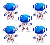 ANCLLO 5Pcs 22 * 30" Space Man - Astronauta Foil Globo Espacio Exterior Decoraciones Suministros Para Decoraciones De Fiestas De Cumpleaños Espaciales (54 * 77 Cm)