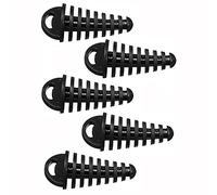 ANCLLO 5pcs Impermeable 8.7 * 3.8CM Universal Off-Road Motocross Motocicleta Silenciador de Escape Trasero Tubo Tapón de Goma Tapón de tapón (Color: Negro)