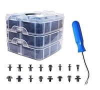 ANCLLO 625 piezas de remaches de plástico para coche, sujetadores de tipo de empuje, remaches, clips, kit de molduras para Toyota, Honda, Buick, BMW, Daewoo, GMC, Jeep Suzuki y Mazda