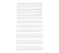 ANCLLO 9 Piezas Organizador de Joyas de Pared Soportes de Joyas Autoadhesivos para Pendientes Anillo Collar