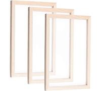 ANCLLO Alte Papierherstellungsmethode Holzpapierherstellung Crafting Papierherstellung - Molde de papel para manualidades, suministros de manualidades, herramientas de papel 25 x 34 cm