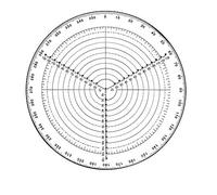 ANCLLO Brújula redonda de 300 mm para torneadores de madera Torno trabajo acrílico transparente dibujo círculos diámetro