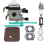 ANCLLO Carburador con filtro de aire Junta de línea de combustible Kit de bujía para FS38 FS45 FS46 FS55 KM55 FS85