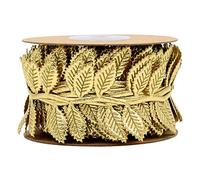 ANCLLO Cinta de hojas doradas de 10 m para guirnaldas, manualidades y decoración del hogar