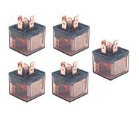 ANCLLO Coche Automotriz Universal Transparente Relé 12V 80A SPDT 5Pin Interruptor Paquete de 5