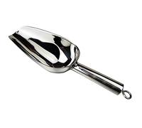 ANCLLO Cuchara de hielo de 6 onzas, pala de hielo de acero inoxidable, pala de harina de grano de café, pala de comida, rascador de comida para bufé, fiesta, boda, herramienta de cocina