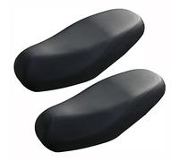 ANCLLO Funda de Asiento de Motocicleta Universal Impermeable Protector Solar Scooter de Cuero Suave Protector de Asiento con Cinta Adhesiva Wagic diseño Universal para Todas Las Estaciones (Negro)