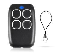 ANCLLO Garaje Door Remote Control, Electric Gate Fob with 4 Buttons for Garage Doors, Gates and Barriers (Black)