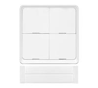 ANCLLO Interruptor de Escenas Inteligente Zigbee con 12 Escenas, Interruptor de Pared Inalámbrico Compatible con la App Tuya/Smart Life (Requiere Zigbee Hub)