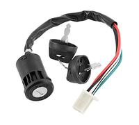 ANCLLO Interruptor de Llave de Encendido de 4 Pines, 4 Cables para 50cc 70cc 90cc 110cc 125cc Quad ATV Dirt Bike Pocket Bike 4 Piezas de Ruedas