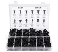 ANCLLO Juego de 330 remaches de plástico para coche, 12 tamaños, para Ford,Honda, BMW, Raisler, Buick, Benz, Subaru y Suzuki