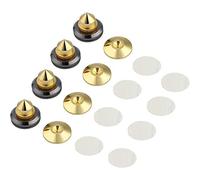 ANCLLO - Juego de 4 clavijas para altavoces, soportes para altavoces, amplificador de subwoofer de audio de CD, placa giratoria, patas de aislamiento, almohadillas de base aislante de cono
