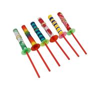 ANCLLO Juego de 6 parpadeos de Papel para Fiestas, Palos oscilantes, Palos telescópicos, Palos mágicos, Recuerdos Divertidos para Fiestas, cumpleaños, navideños (Colores aleatorios)