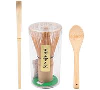 ANCLLO Juego de batidor Matcha Batidor Matcha japonés Té Cuchara Profunda Cuchara Tradicional Chashaku Kit Matcha Tradicional