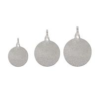 ANCLLO - Juego de Placas de Objetivo de Metal de Tiro Giratorio de 3 Piezas Plateadas con Auto reinicio