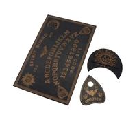 ANCLLO Juego de Tablero de Madera de Oráculo místico Hecho a Mano, tamaño A4, con Sol, Luna y Estrellas, Juego de Mesa clásico de Ouija
