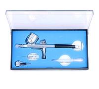 ANCLLO Kit de pintura de aerógrafo de doble acción de 0,3 mm de alimentación por gravedad, Accesorios para Pintar