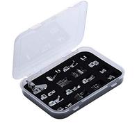 ANCLLO Kit de prensatelas para máquina de coser profesional, 16 piezas, multifunción, accesorios de repuesto para vástago bajo, Brother, Singer, Janome, Viking, Toyota, Simplicity, Kenmore