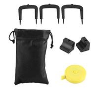 ANCLLO Kit de putter de golf, aleación de aluminio, kit de objetivo de golf, 3 puertas de portería con 2 bases, bolsa de almacenamiento, cinta métrica