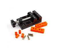 ANCLLO Mini abrazadera de banco mini abrazadera plana apertura de mesa paralela para reparación de relojes, escultura, manualidades, herramienta de bricolaje