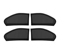 ANCLLO Parasol para Ventana Lateral de Coche de 4 Piezas, mosquitera con Bloqueo de Parasol, protección - Modelo sedán con 4 Puertas