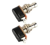 ANCLLO Pedales de Guitarra momentáneos SPST de 2 Pines, Botones de Efectos silenciosos, Normalmente Abiertos, de Metal, para Pedales de Efectos y amplificadores.