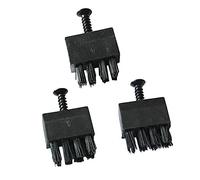 ANCLLO Pinceles de flecha, 3 piezas de plástico negro con 3 tornillos para arcos de flecha-Arrow Cepillos Flecha Rest Plastic Brush Archery Accesorio para El Reemplazo De Lazo(Negro)
