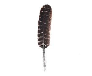 ANCLLO Pluma de pluma vintage pluma pluma pluma de inmersión pluma para boda firma creativa suministros de oficina (Style B)