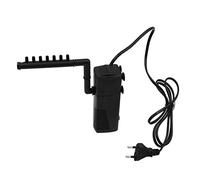 ANCLLO Pompe de filtration submersible pour aquarium 3 en 1 avec tige de pulvérisation avec filtration de l'eau pompée à oxygène, pompe de filtration intégrée, adaptée aux réservoirs/aquariums, 5 W