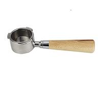 ANCLLO Portafiltro sin fondo de 51mm 3 orejas de elaboración de la manija para Delonghi EC680 EC685 máquinas de café profesional acero inoxidable sin fondo Portafilter