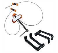 ANCLLO Prensa de arco portátil de mano con 2 soportes cuádruples para tiro con arco compuesto