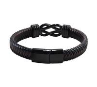 ANCLLO Pulsera de cuero adecuada para hombres, hijo, papá, día del padre, Navidad