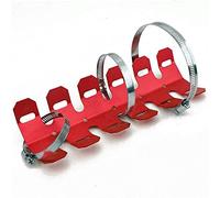 ANCLLO Silenciador de escape de motocicleta Protector de tubo Protector de calor para vehículos todoterreno Protección de escape Cubierta de escaldadura (rojo)