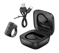 ANCLLO TIK Tok Finger Scroller Bluetooth Control Remoto Bluetooth Page Turner Bluetooth 5.0 Obturador Remoto con Estuche de Carga para iOS/Android - Negro