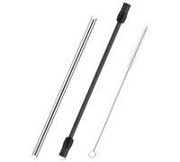 ANCLLO Tubo de Leche de Acero Inoxidable con Cepillo de Limpieza Juego de Accesorios Compatible con cafeteras Totalmente automáticas Simens EQ6 Bosch VeroAroma