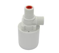 ANCLLO Válvula de control de nivel de agua automática de rosca macho de 0,5 pulgadas, válvula de bola de flotador de tanque de agua de torre con filtro (instalación interior vertical)