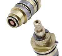 ANCLLO Válvula de Ducha termostática para Grifo de bañera, Repuesto para Mezclador de Ducha con Control de Temperatura, válvula de Control de Temperatura Caliente y fría H-2