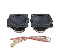 ANCNA 2 uds Altavoz de 2 Pulgadas 4OHM Unidades de Rango Completo Woofer Altavoz portátil Impermeable DIY Home Theater neodimio 10W 20W